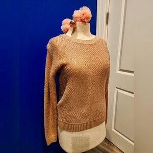 Ivanka Trump sliver and peach sweater M